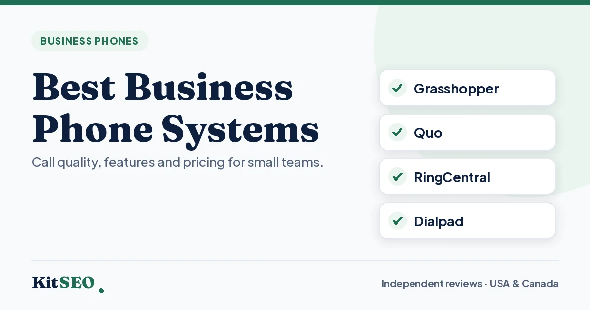 Best Business Phone Systems