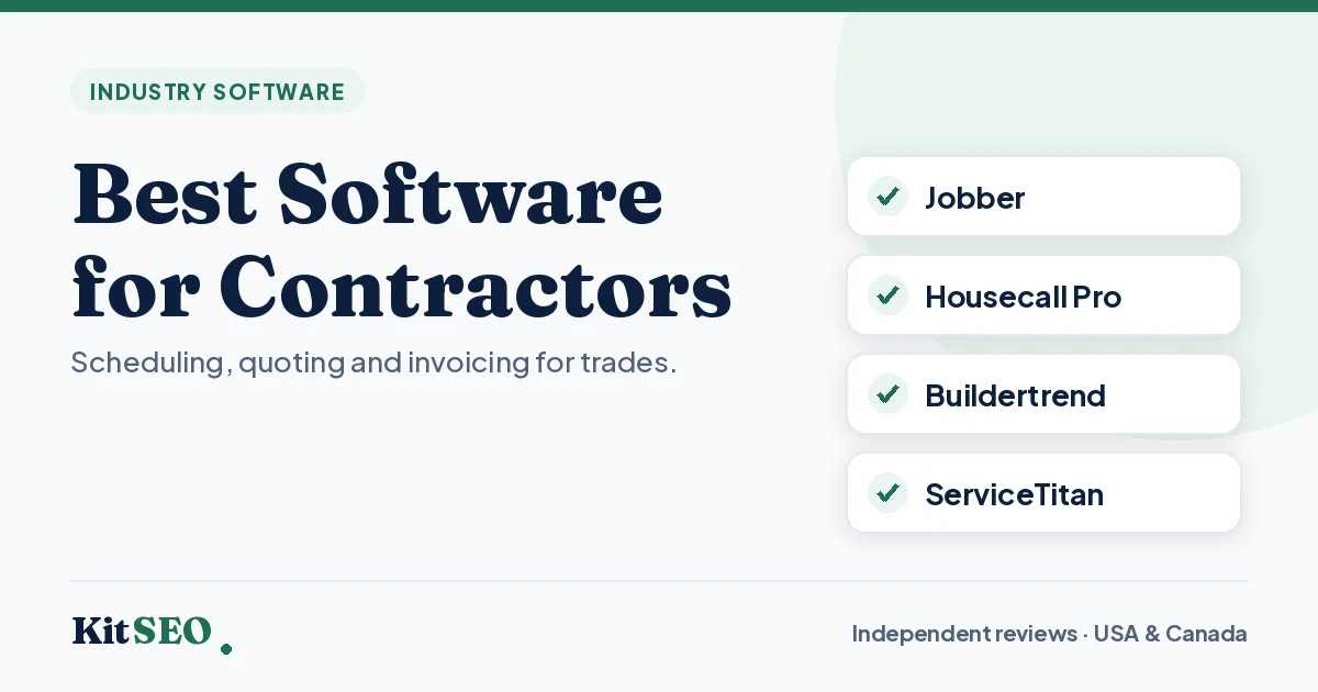 Home Best Software for Contractors