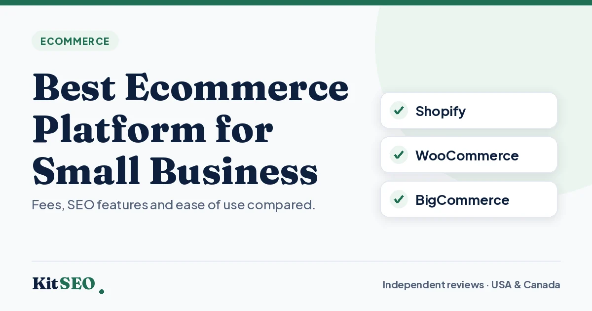 Best Ecommerce Platforms