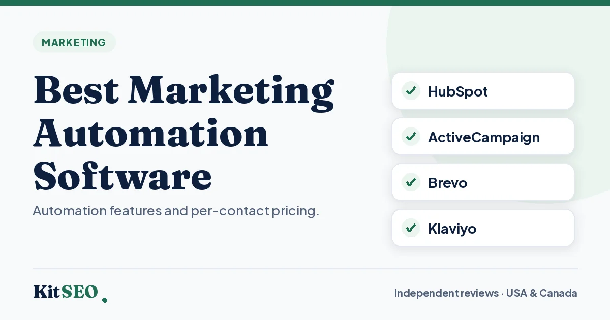 Best Marketing Automation